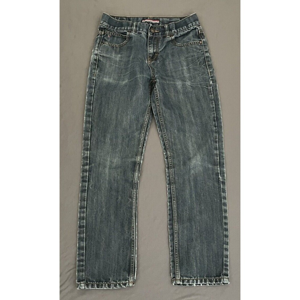 Tommy Hilfiger Rebel Skinny Jeans Dark Wash Boys Size 14 100% Cotton Denim Pants